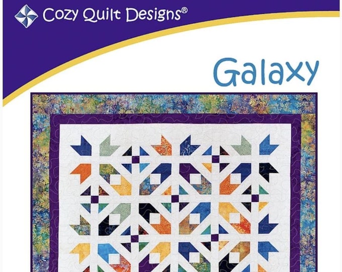 Galaxy Quilt Pattern by Georgette Dell'Orco for Cozy Quilt Designs, CQD01074