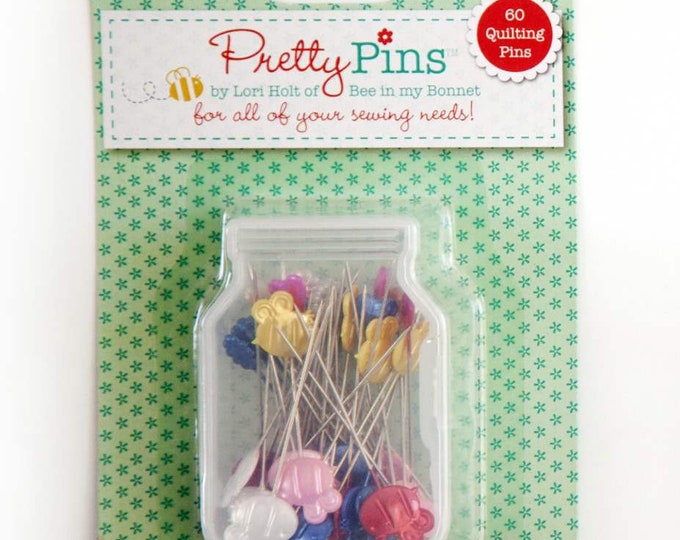 Riley Blake Quilting Pretty Pins by Lori Holt - 60 Quilting Pins, ST-8643