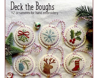 Deck the Boughs Hand Embroidery Pattern from Kathy Schmitz Studio, KS-2102