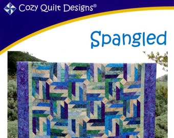 Spangled Quilt Pattern by Georgette Dell'Orco for Cozy Quilt Designs, CQD01030
