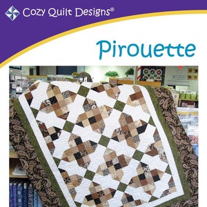 Pirouette Quilt Pattern by Daniela Stout for Cozy Quilt Designs, CQD01093