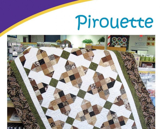 Pirouette Quilt Pattern by Daniela Stout for Cozy Quilt Designs, CQD01093