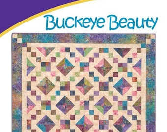 Buckeye Beauty Quilt Pattern by Daniela Stout for Cozy Quilt Designs, SRRBUC