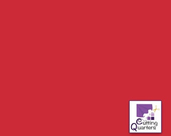 Riley Red, Confetti Cottons - Riley Blake Designs, Solid, Basic Colors, Red, 100% Cotton Fabric C120-Riley Red