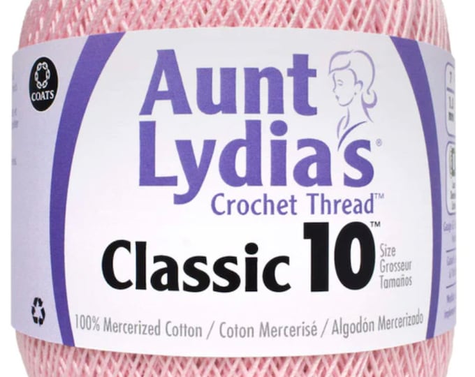 Orchid Pink - Aunt Lydia's Crochet Thread Classic 10, 350 yds, Art 154C-401