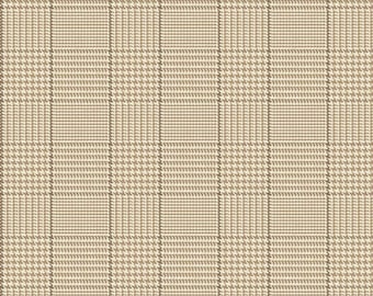 All About Plaids Tweed Tan, 100% Cotton, C639-TAN