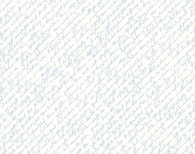 Sunny Skies Script White by Jill Finley for Riley Blake Designs, 100% Cotton Fabric, C14632-White