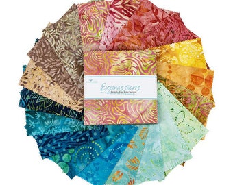 Farmers Market - Expressions Batiks 5" Stacker by Riley Blake, 100 % Cotton, 5-FRMMKT-42
