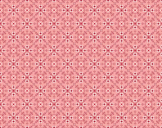 Berry & Sage Homemade Coral, 100% Cotton Fabric, C17385-CORAL