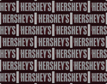 Celebrate with Hershey Valentine's Day Main Dark Chocolate by Riley Blake Designs, 100% Fine Cotton Fabric, C12800-DKCHOCOLATE