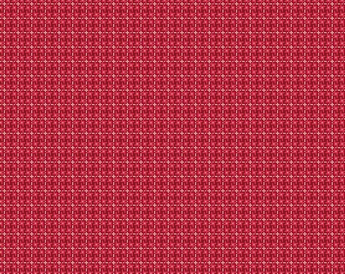 Farmer's Daughter Weave Cherry, 100% Cotton Fabric, C17179-CHERRY