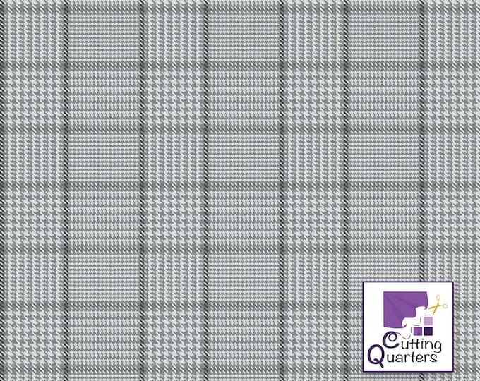 Riley Blake, All About Plaids Tweed Gray, 100% Cotton Fabric, C639-GRAY