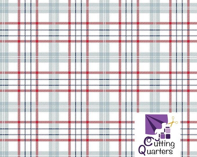 American Beauty Plaid Storm by Dani Mogstad for Riley Blake Designs, 100% Fine Cotton, C14443-Storm