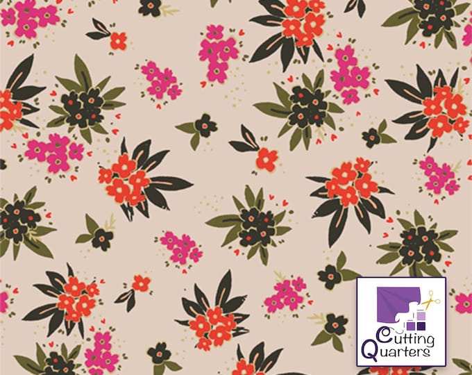 Open Heart - Cherished Gatherings Gloom by Art Gallery Fabrics, 100% Cotton Fabric, OPH-14352