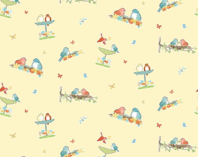 Happy at Home Vignettes Lemon by Tara Reed for Riley Blake Designs, 100% Fine Cotton, C13701-Lemon