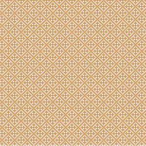 Könnte beinhalten: Ein sich wiederholendes geometrisches Muster in Beige und Gold. Das Design zeigt Rauten, die mit detaillierten floralen Motiven gefüllt sind und ein strukturiertes, ganzflächiges Muster erzeugen. Der Gesamteffekt ist komplex und visuell ansprechend.