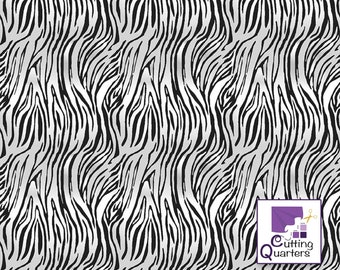 Animal Kingdom Bengal Mini White, 100% Cotton, C697-WHITE