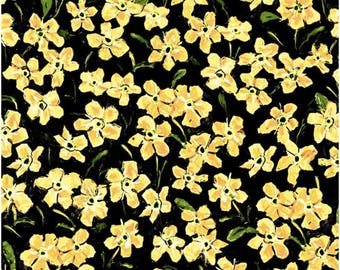 Jona's Garden Forget Me Nots by Jon Van Zyle for P&B Textiles, 100% Premium Cotton Fabric, JGAR 5389 KY
