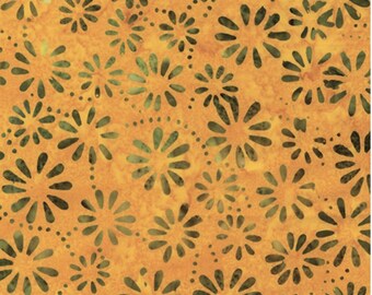 Daisy Sunset - Bali Palettes Harvest Collection by Benartex Studio, 100% Cotton Batik Fabric, 9211-38