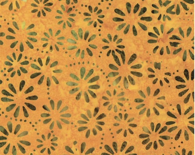 Daisy Sunset - Bali Palettes Harvest Collection by Benartex Studio, 100% Cotton Batik Fabric, 9211-38