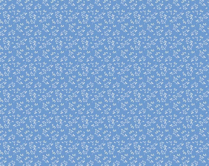 Penelope Mini Stems Blue by Riley Blake, 100 % Cotton, C16646-BLUE