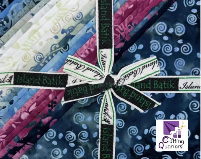 Island Batik - Misty Morning 10" Stacker by Jerry Khiev for Lumin Fabrics, 100% Cotton Batik, 42 Pieces, Misty Mornings-ST