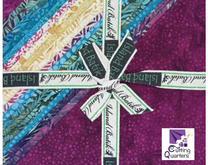 Island Batik - Tropical Bliss 10" Stacker by Kathy Engle - Lumin Fabrics, 100% Cotton Batik, 42 Pieces, Butterfly Haven-ST