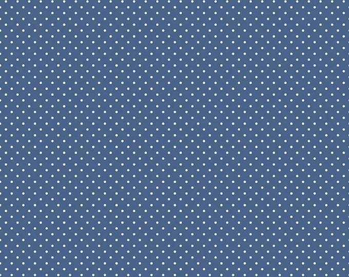 Swiss Dot Denim - Riley Blake Designs, Basic Colors, 100% Cotton Fabric C670-DENIM