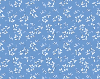 Penelope Stems Blue, 100 % Cotton, C16641-BLUE