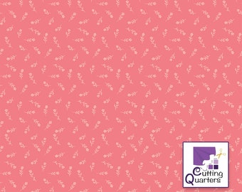 Flower Garden Stems - Coral by Echo Park Paper Co. for Riley Blake Designs, 100% Cotton Fabric, C11902-Coral