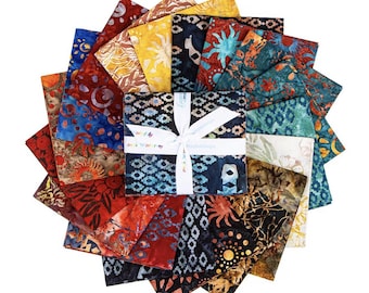Expressions Batiks Places You'll Go Western Reflections 18-Piece Fat Quarter Bundle, FQ-23507-18