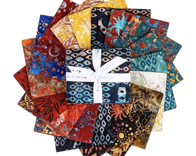Expressions Batiks Places You'll Go Western Reflections 18-Piece Fat Quarter Bundle, FQ-23507-18