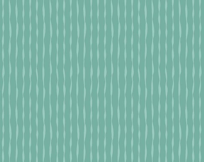 Happy at Home Stripes Teal by Tara Reed for Riley Blake Designs, 100% Fine Cotton, C13704-Teal