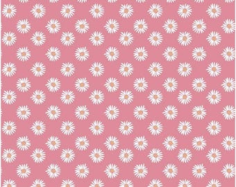 Flora No. 6 Daisies Pink, 100% Cotton, C14461-Pink