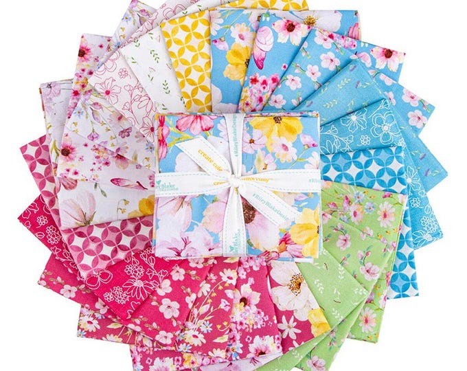 Painted Petals Fat Quarter Bundle, 21 pcs, FQ-17590-21