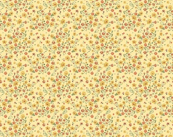 Sketchbook Blossoms Sunny by Lisa Audit for Riley Blake Designs, 100% Cotton, CD17524-Sunny