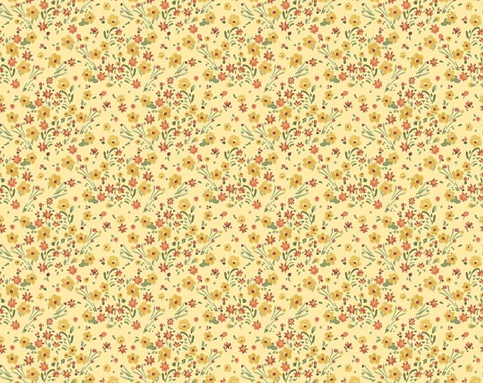 Sketchbook Blossoms Sunny by Lisa Audit for Riley Blake Designs, 100% Cotton, CD17524-Sunny