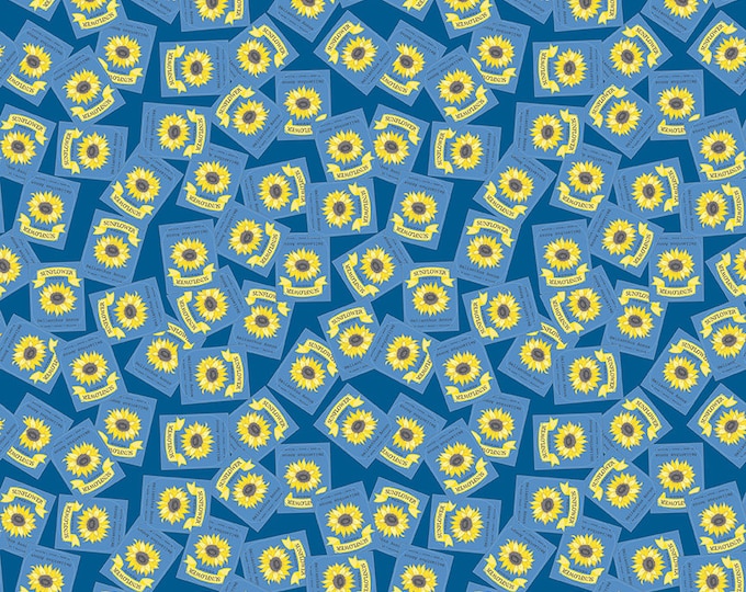 Sunny Skies Seed Packets Dusk by Jill Finley for Riley Blake Designs, 100% Cotton Fabric, C14634-Dusk