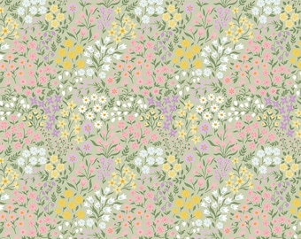 Bunny Trail Spring Floral Green by Dani Mogstad for Riley Blake, CD14253-GREEN