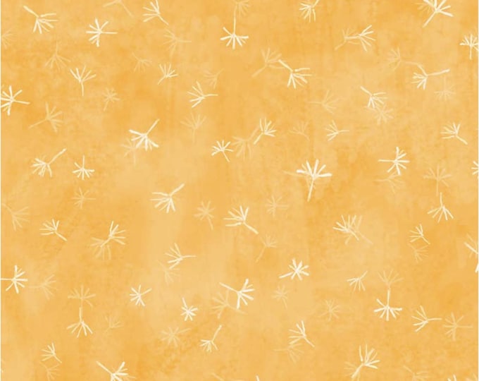 Jona's Garden Tossed Dandelion Fluff Light Orange by Jon Van Zyle for P&B Textiles, 100% Premium Cotton Fabric, JGAR 5390 LO