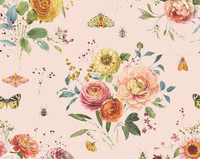 Sketchbook Main Peachy by Lisa Audit for Riley Blake Designs, 100% Cotton, CD17520-Peachy