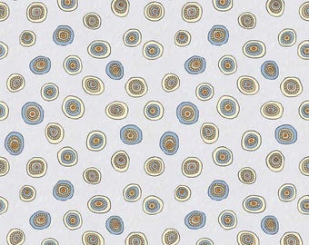 Origins Tossed Ditzy Dot Light Gray by Jamie Kalvestran for P&B Textiles, 100% Premium Cotton Fabric, ORIG 5191 LS