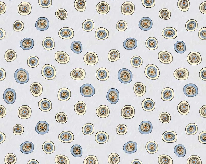 Origins Tossed Ditzy Dot Light Gray by Jamie Kalvestran for P&B Textiles, 100% Premium Cotton Fabric, ORIG 5191 LS