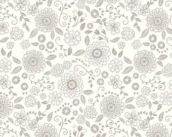 Hush Hush 2 - Best Buds by Heather Peterson for Riley Blake Designs, 100% Cotton Fabric, Low-Volume Collection, C12890