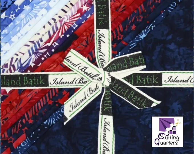 Island Batik - Jubilee 10" Stacker by Jerry Khiev for Lumin Fabrics, 100% Cotton Batik, 42 Pieces, Jubilee-ST