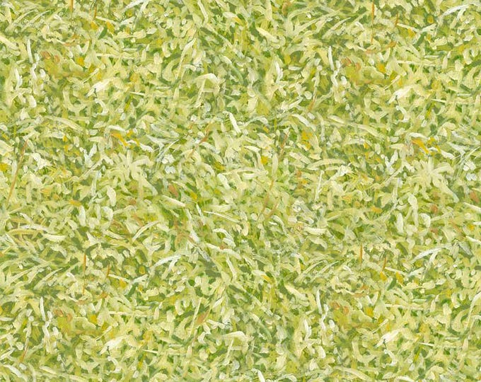 On Safari - Grass Texture Light Green by Steven Burgess  for P&B Textiles, 100% Premium Cotton Fabric, OSAF 5477 LG