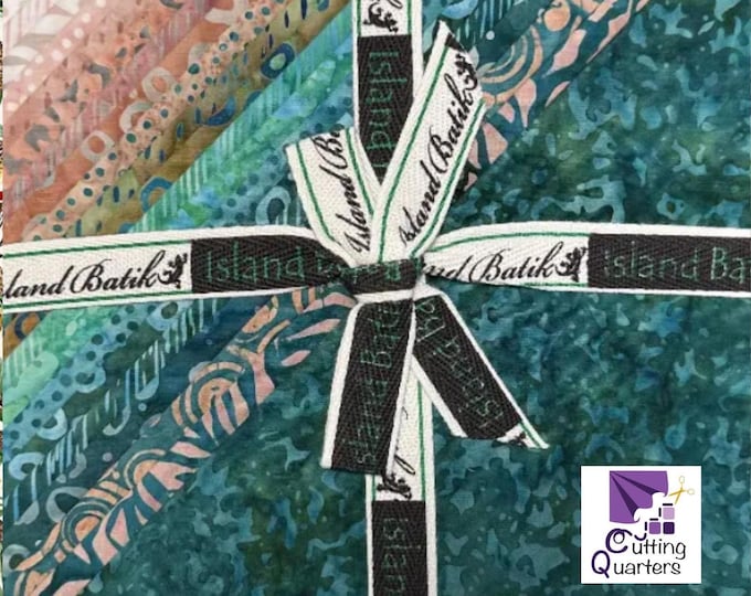 Island Batik - Serenity 10" Stacker by Jerry Khiev - Lumin Fabrics, 100% Cotton Batik, 42 Pieces, Serenity-ST
