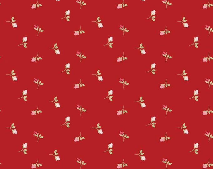Sew In Love Rosebuds Red, Cotton Fabric, C16902-RED