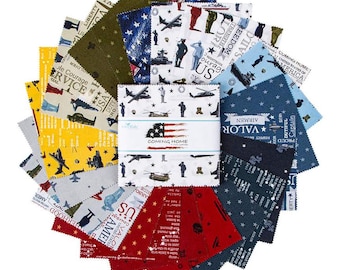 Coming Home 5" Stacker by Vicki Gifford for Riley Blake, 100 % Cotton, 5-14420-42