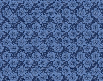 Rhapsody In Blue Buttercup Navy/Blue, 100% Cotton, 14079-54